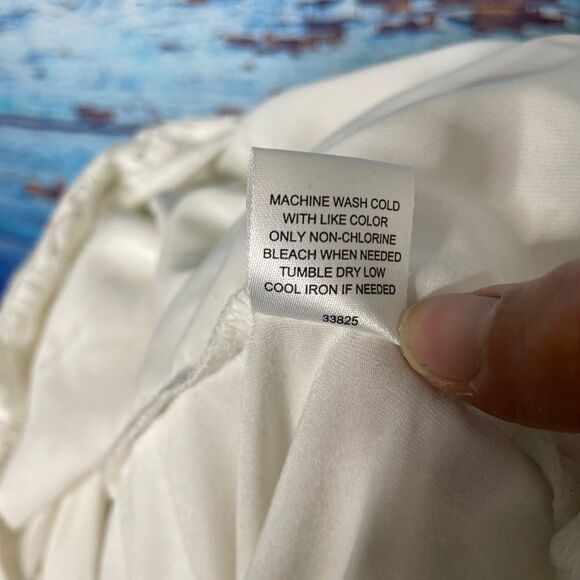 StitchFix Market & Spruce white lace overlay top M - Picture 8 of 12